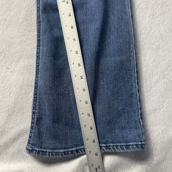 Old Navy Wow Flare Jeans Women's‎ 0 Blue Denim High Rise - Picture 3 of 6